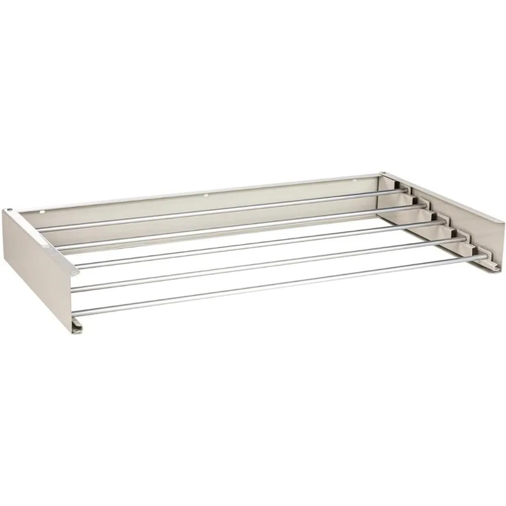 Stendibiancheria Allungabile, 80 cm Salvaspazio Pieghevole Stendibiancheria da Parete per Appendere Vestiti per la Casa, per Interni, Bagno, Balcone