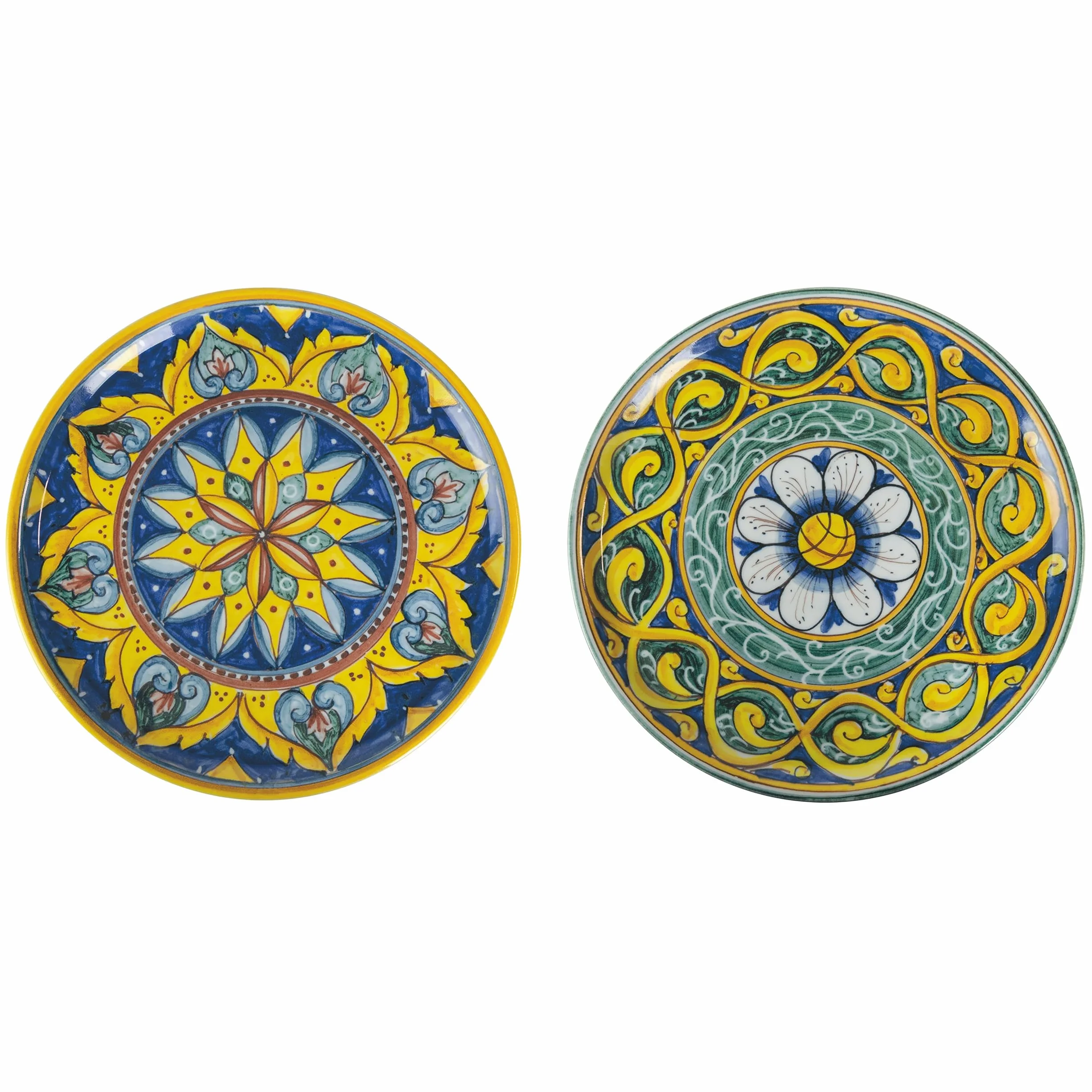 Villa d'Este Home Tivoli Set 4 Piatti pizza Scilla 33 cm in gres (Made in Italy)