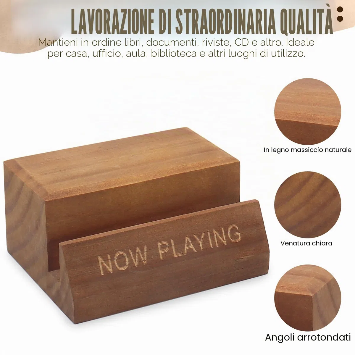 Set di Mensola per Vinili in Legno Massello Now Playing VinylStand + Supporto per LP in Ferro-Legno, Mensola per Vinili ad Alta Capacità per 80-100 LP, Organizzatore per Vinili per Album, CD