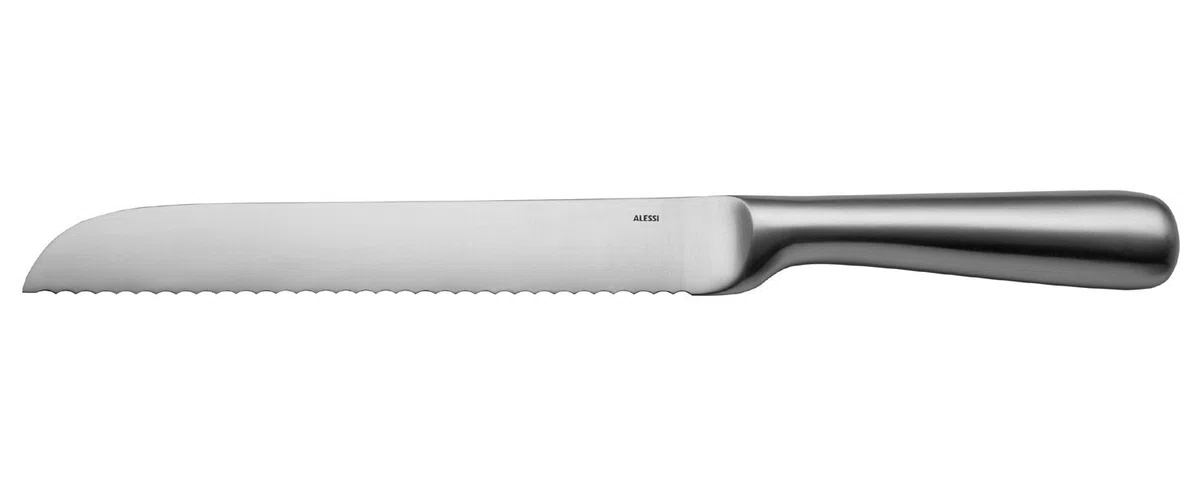 Alessi SG503 Mami Coltello per Pane in Acciaio Forgiato Aisi 420, Satinato