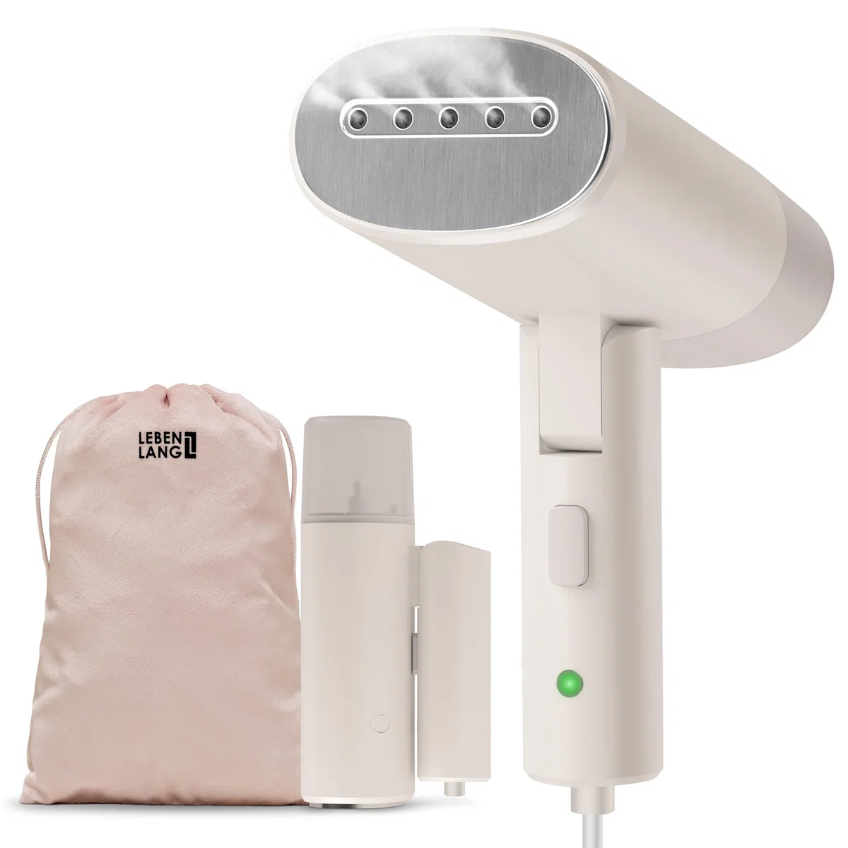 LEBENLANG Ferro da stiro da viaggio - Compatta pieghevole & Incl.con set da viaggio I Ferro da stiro verticale & Portatile Stiratore verticale Stirella a vapore