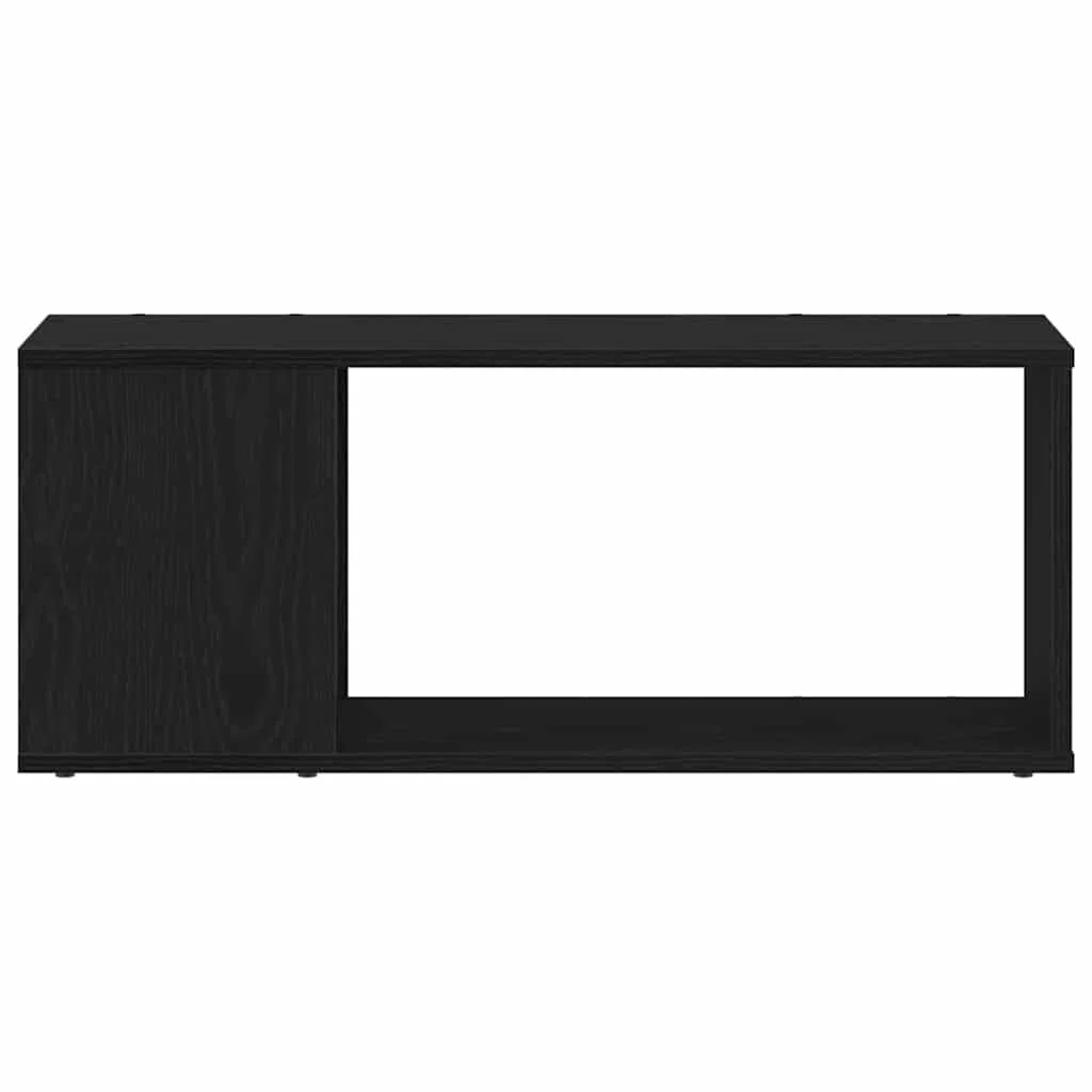 Genérico Set Mobile TV Rovere Nero 80 x 24 x 32 cm Legno Multistrato,Nero,7.25kg,862694