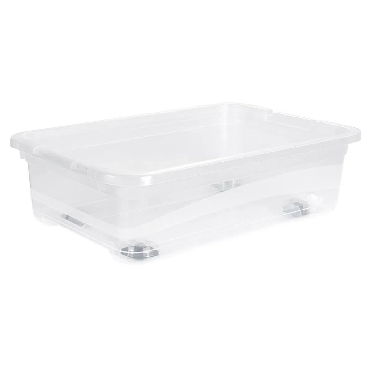keeeper Contenitore con Coperchio, PP, 59 x 39.5 x 18 cm, Capacità: 28 L, Konrad, Trasparente