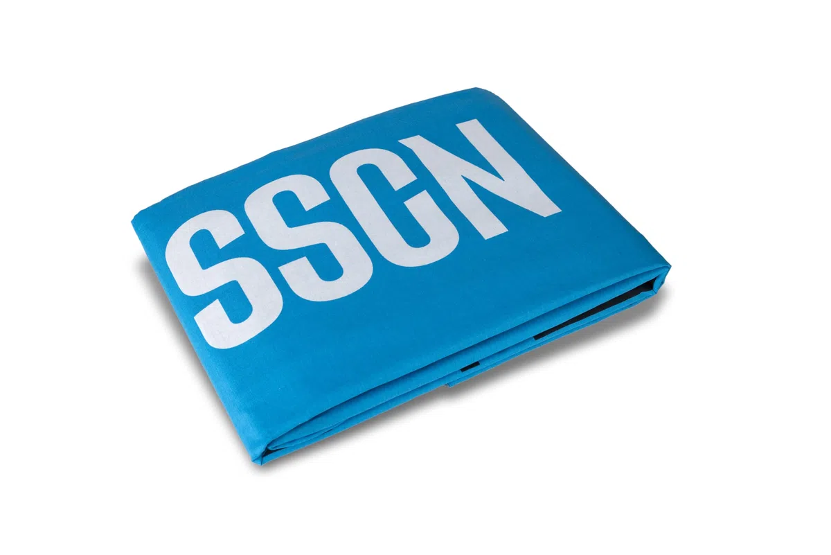 hermet SSC Napoli Set Lenzuola Letto Singolo In Cotone, Completo Letto Una Piazza, 100% Cotone, Lenzuolo sopra + Lenzuolo Con Angoli + Federa, Prodotto Ufficiale