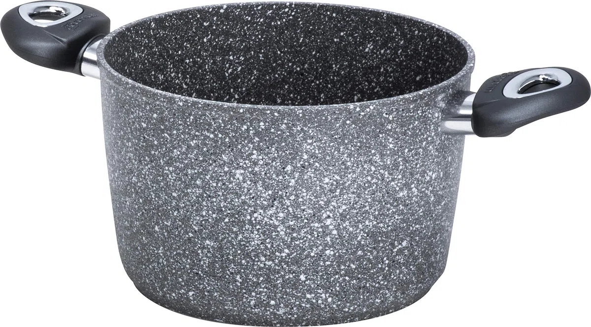 Aeternum, Madame Petravera 3.0, Pentola Antiaderente, Ideale per Induzione, Diametro 24 cm, Full Induction, Grigio