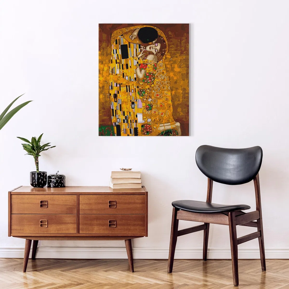 murando - Quadro da Dipingere con i Numeri Adulti Il Bacio Gustav Klimt 40x50 cm Dipinto con Numeri su Tela - Paint by Numbers - Quadri Numerati Bambini - Kit Pittura Regalo n-A-1059-d-a