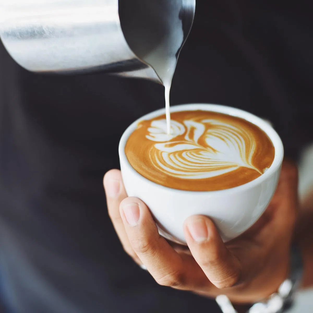 Angoily Montalatte Manuale a Molla in Acciaio Inox 400cc Filtro Doppio Strato, Utensile per Cappuccino e Schiuma di Latte per Uso Domestico e Bar