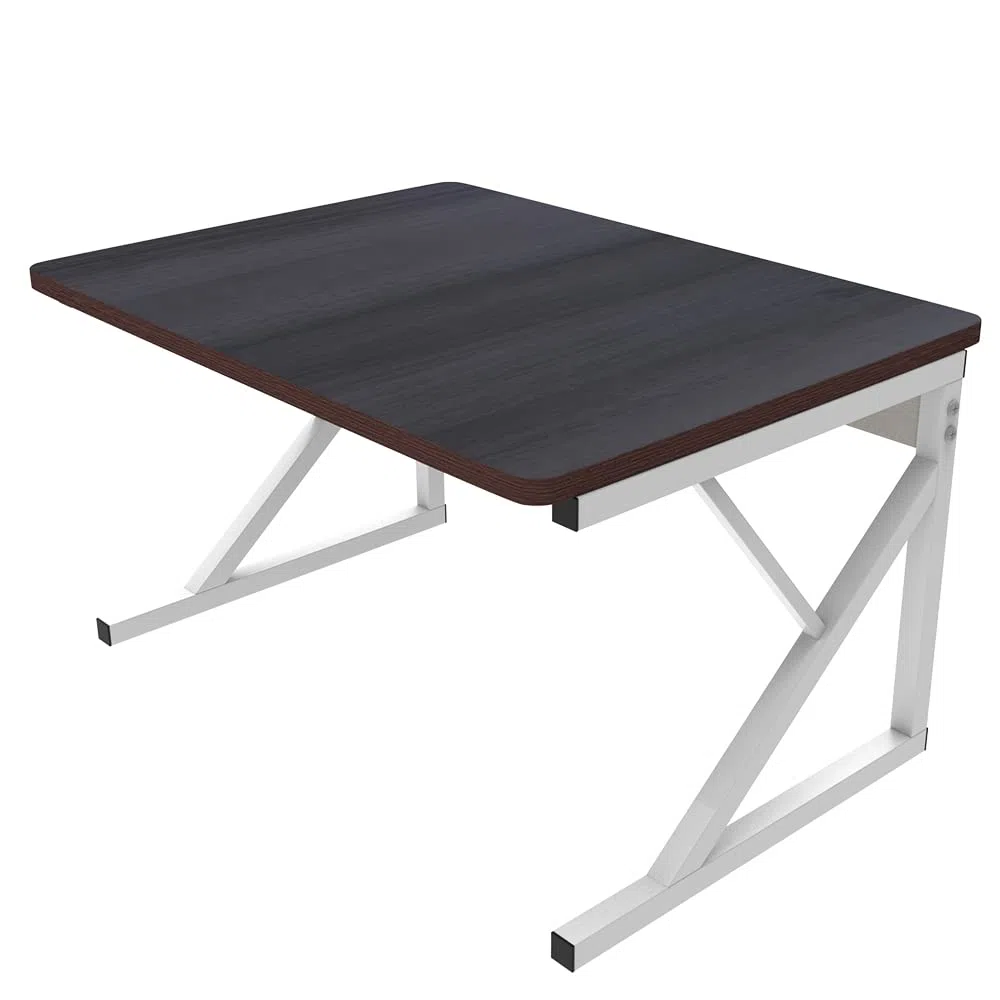 HUOLE Scaffalatura Mobile Scaffale Porta Microonde Struttura in Metallo con Ripiano in Legno MDF Organizer Mensola Porta Utensili Strumenti Cucina Design Moderno-54 * 35 * 34,5 cm-nero