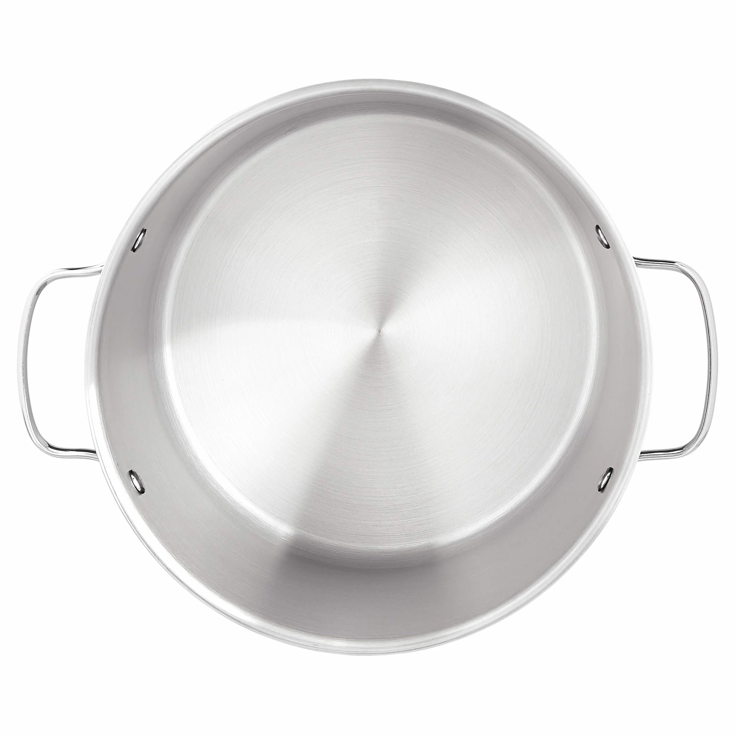 Amazon Basics Pentolone in acciaio INOX da 7.6 litri, con coperchio, Argento