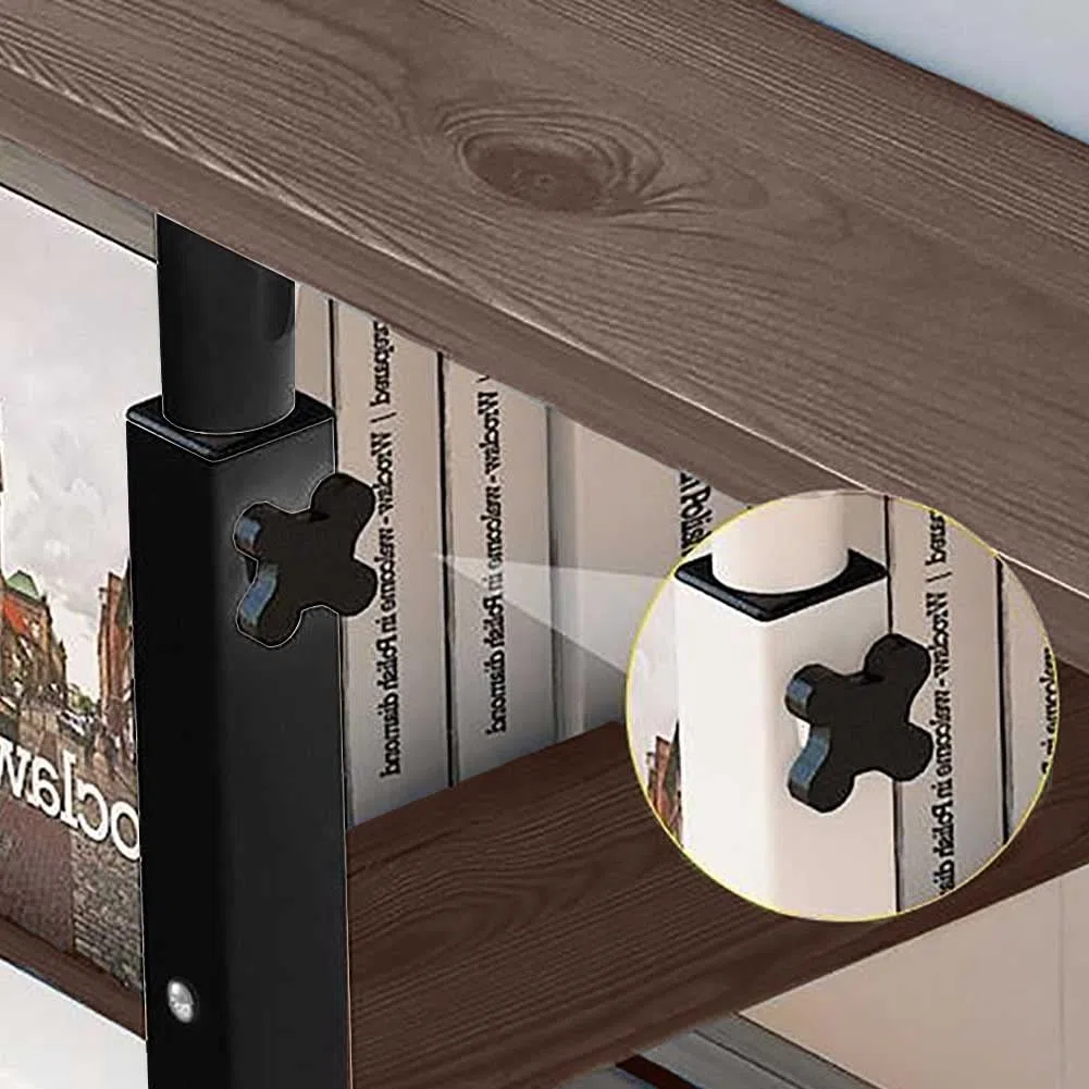 BAKAJI Scrivania Tavolo da Lavoro Porta Pc Computer Altezza Regolabile Tavolino Letto Divano con Piano e Ripiano Inferiore in Legno MDF Struttura Metallo Design Moderno 60 x 40 x 86 cm (Noce)