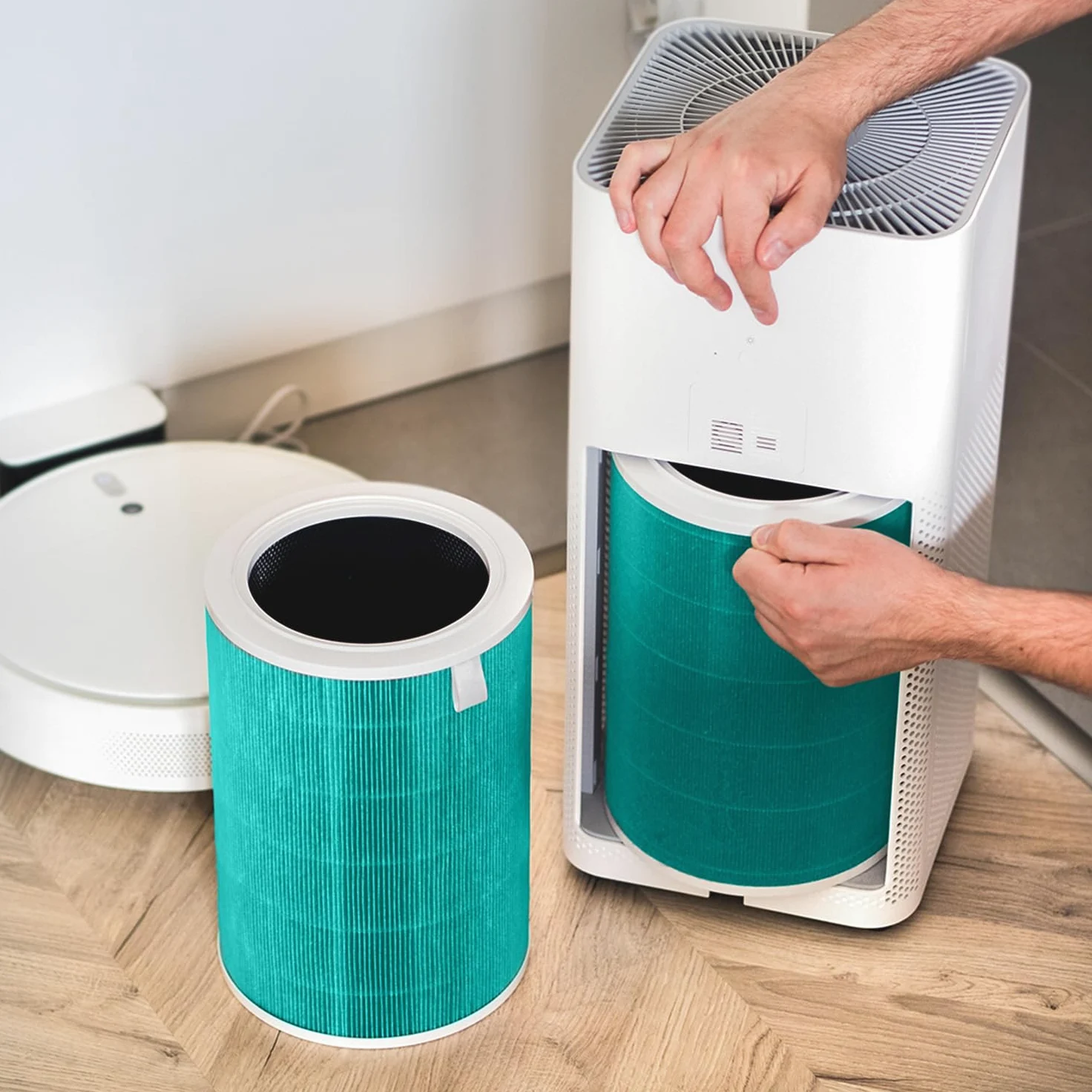 Wessper Filtro Hepa Compatibile Con Il Depuratore D'aria Xiaomi, Filtro Di Ricambio Di Alta Qualità | Filtro A Carbone Attivo Con Formula Anti Formaldeide Per Xiaomi Mi/2/2S/2H/3/3H/PRO/MAX | Verde