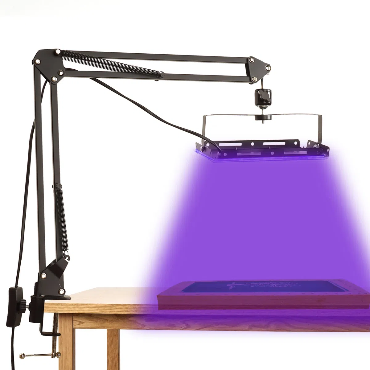 Dorhui - Unità di esposizione per serigrafia, 25 W LED di stampa di visualizzazione UV e supporto luce regolabile per kit cianottipo e serigrafia in emulsione