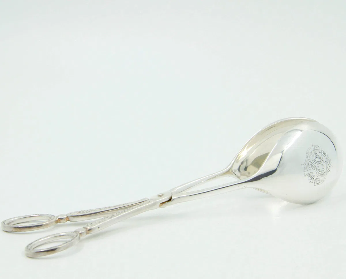 PINZA INSALATA ROYAL FAMILY SHEFFIELD -LA PIU’ ALTA QUALITA’ DI SILVER PLATED-cm 20x5x7