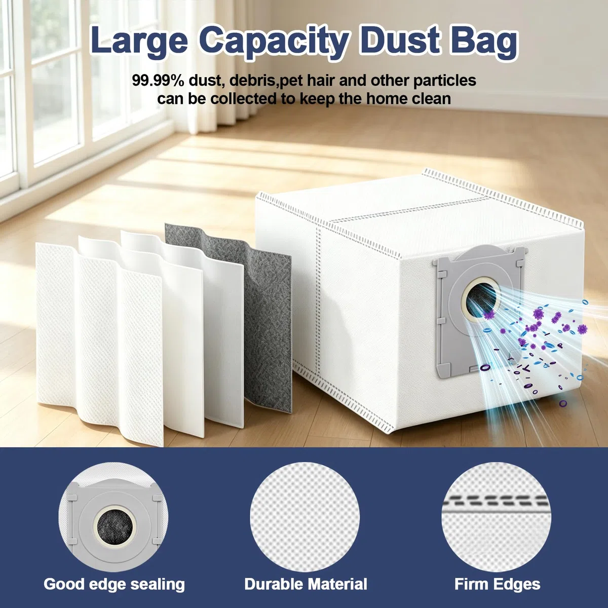 Ricambi per robot aspirapolvere ECOVACS DEEBOT T90/T90 PRO Omni/X12 PRO Omni 2 spazzole a rullo, 4 filtri, 6 spazzole laterali, 2 mop a rullo, 6 sacchetti, 1 striscia paracolpi