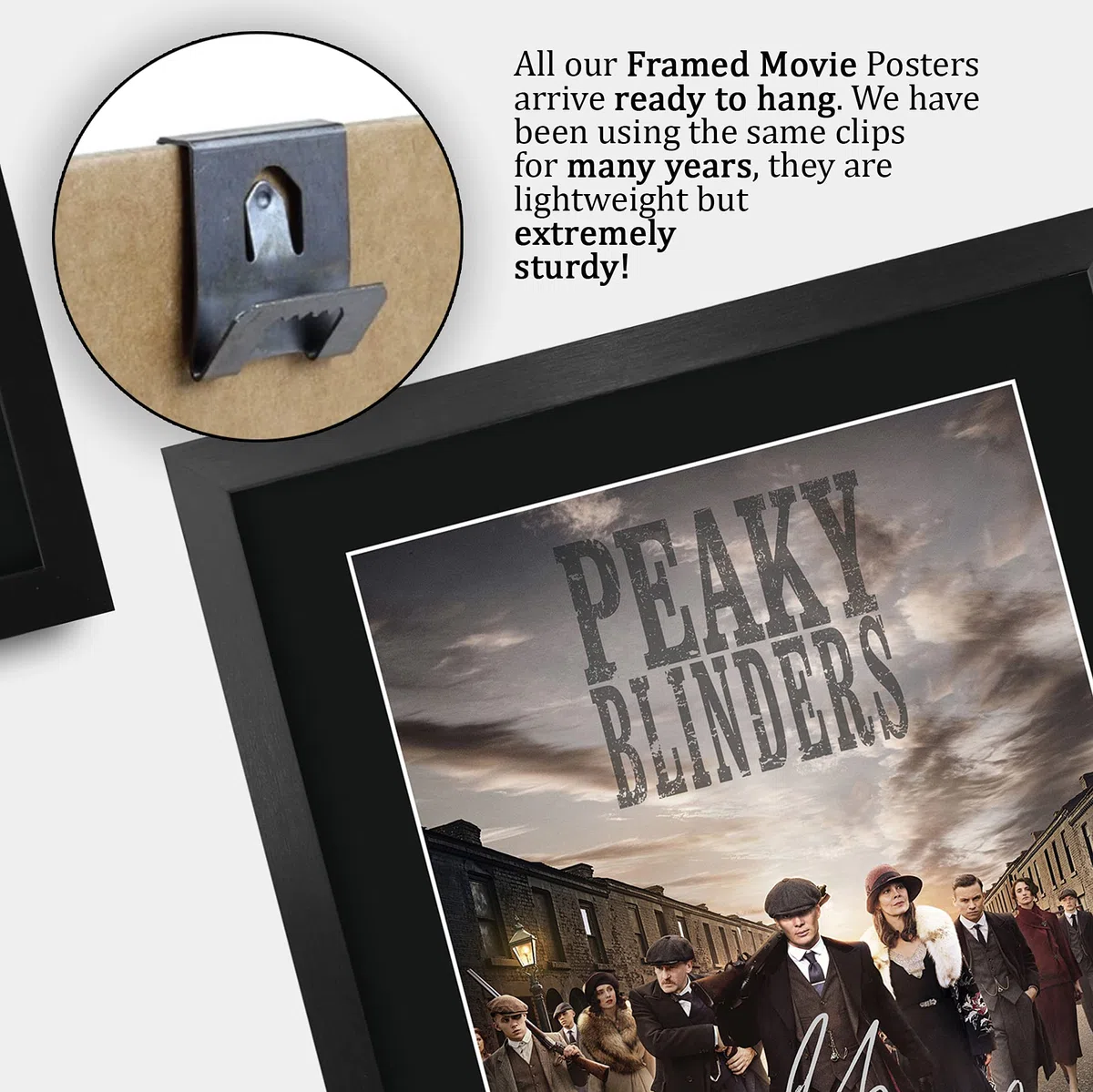 HWC Trading Peaky Blinders A3 Incorniciato Firmato Regalo Visualizzazione Delle Foto Print Immagine Autografo Stampato Per Tv Show Fan