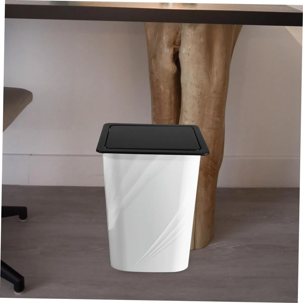 Valvola della spazzatura in acciaio inox con coperchio incorporato Recessed Trash Can Lid Flippbar per cucina piano di lavoro e lavandino, robusto, facile da pulire, efficiente