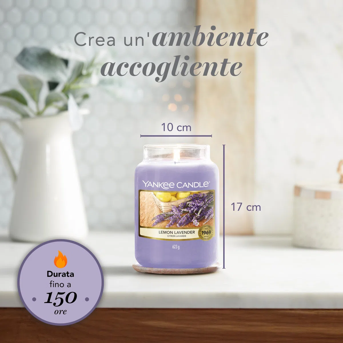 Yankee Candle Candela profumata in giara grande | Bastoncino di cannella | Durata Fino a 150 Ore | regalo perfetto per le donne