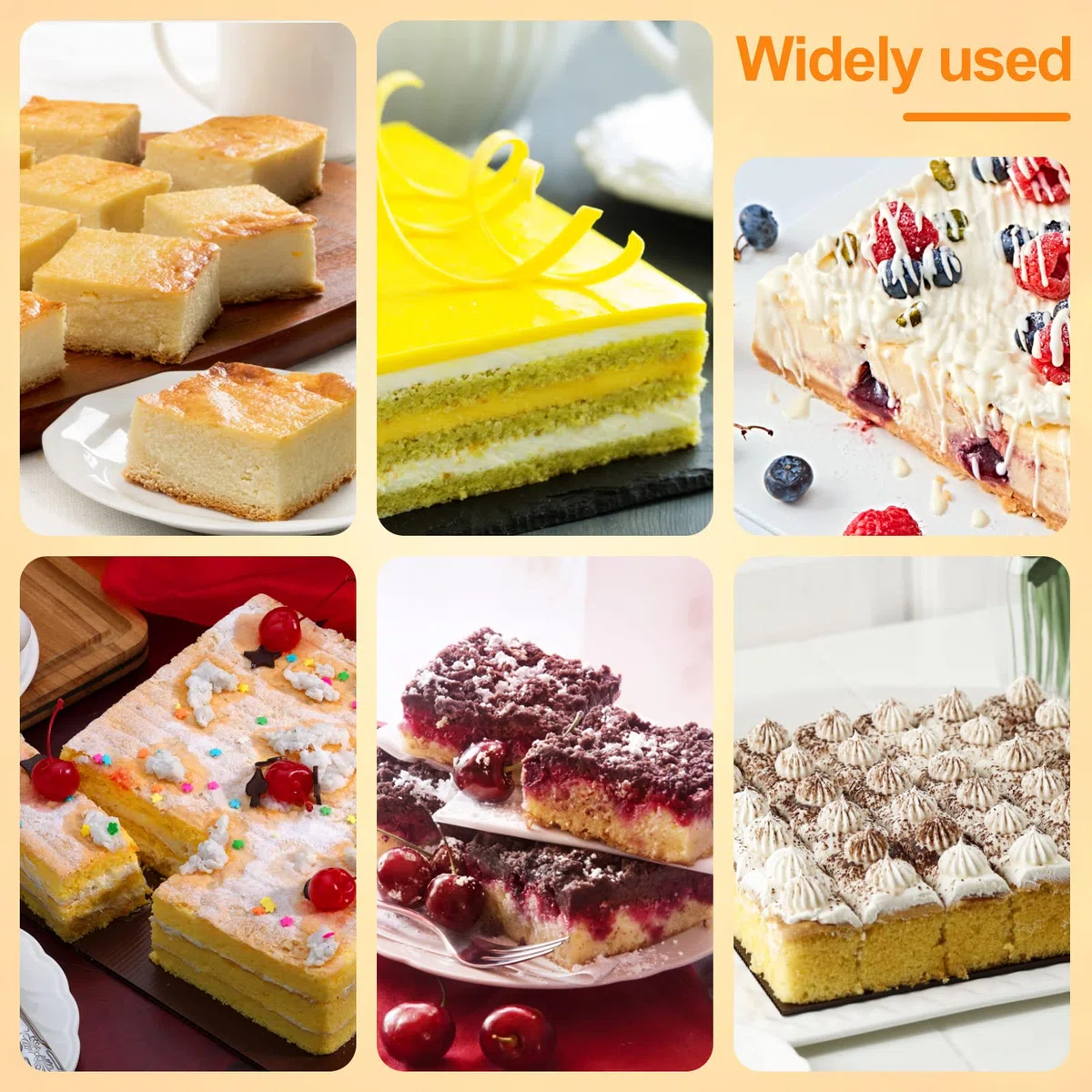 Teglia per torte con apertura a molla, 35,5 x 24 cm, antiaderente, con fondo rimovibile, rettangolare, lavabile in lavastoviglie, per torte, cheesecake, mousse (rettangolare)