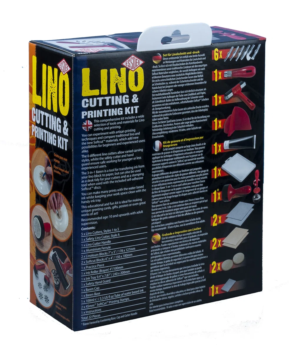 Essdee L5PKR1 Kit di taglio e stampa Lino, 23 pezzi