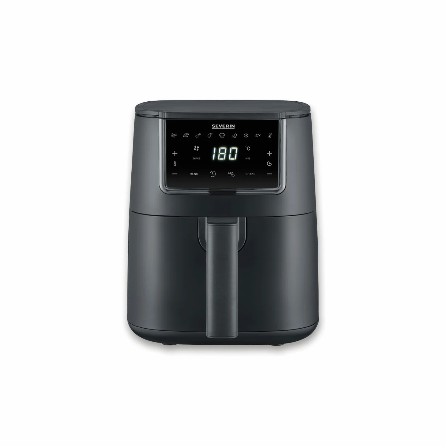 SEVERIN Friggitrice ad Aria FryLight, Friggitrice Senza Olio, Touch Screen, 8 Programmi Automatici, Funzione Mantenimento Calore, Capacità 4 L, 1300 W, Nero - FR 2461