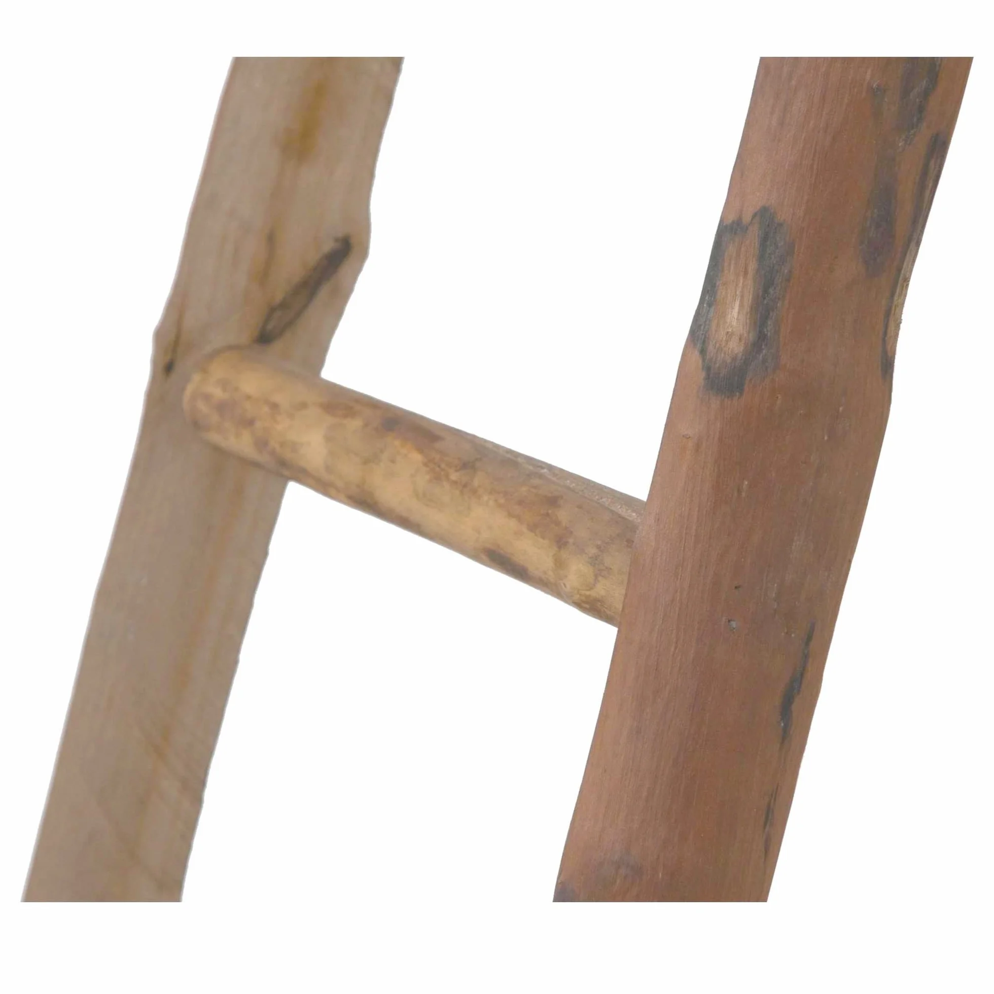 Biscottini Scaletta porta asciugamani bagno 150x8x40 - Scala Decorativa in Legno - Scala portasciugamani - Scaletta legno appendi asciugamani - Scaletta portasciugamani da parete Metallo, Bambu