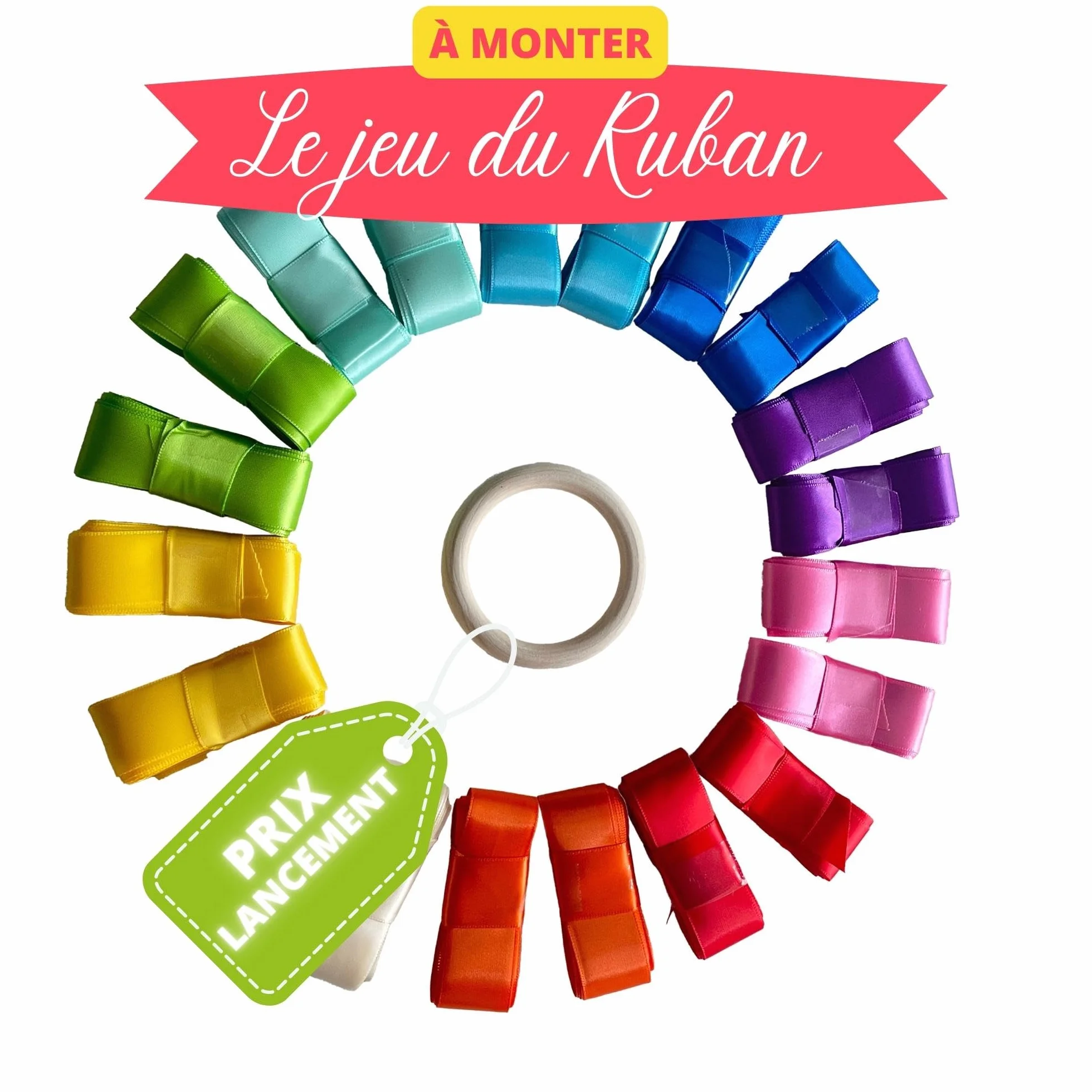 Set di nastri per matrimonio, nastro satinato, regalo per sposa, decorazione per feste, bouquet della sposa, 20 pezzi, 10 colori, anello in legno incluso