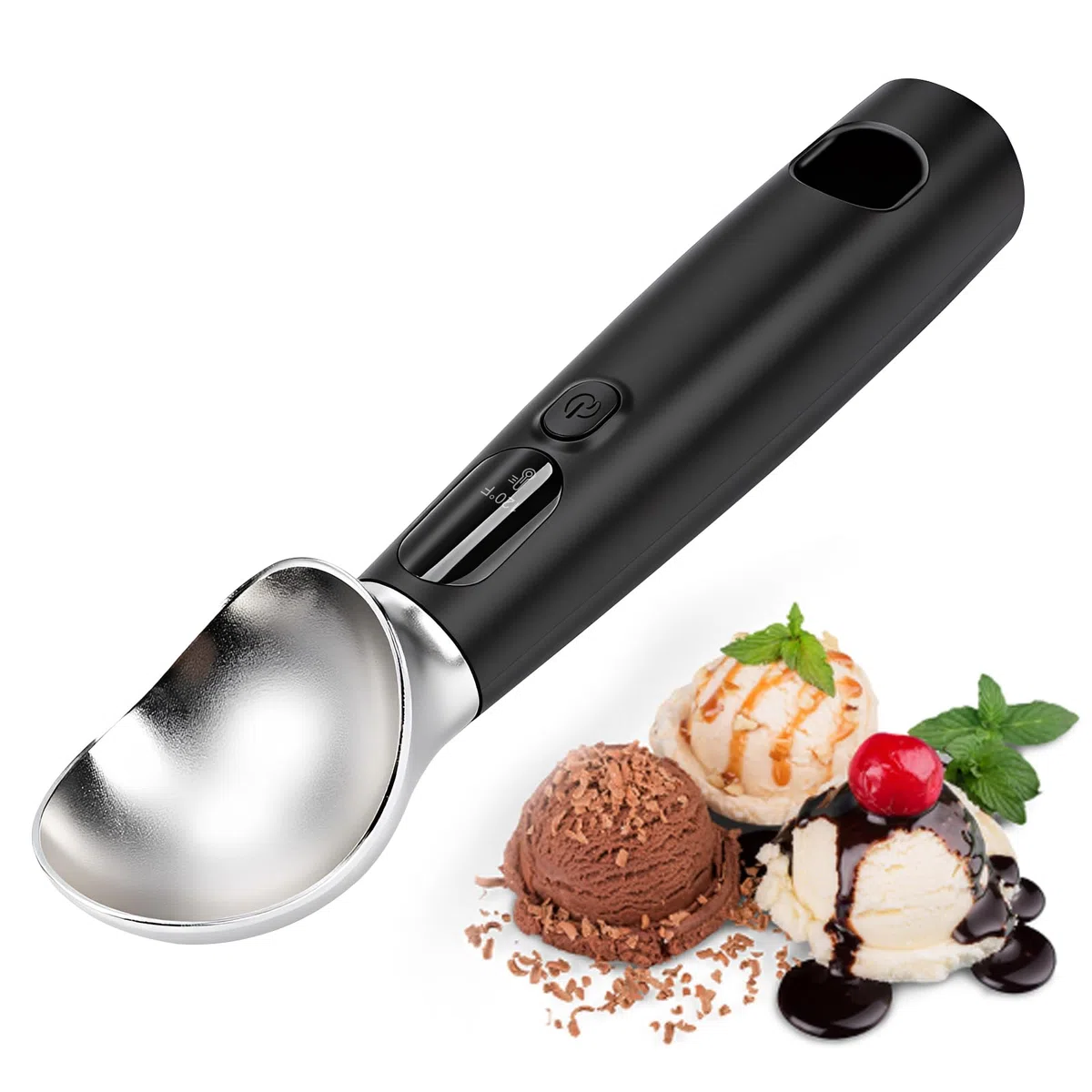 Cucchiaio elettrico regolabile del riscaldamento del gelato di temperatura a tre livelli, uso domestico/commerciale