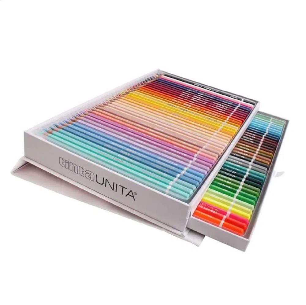 Tinta Unita Cassettiera 72 pastelli a 2 piani