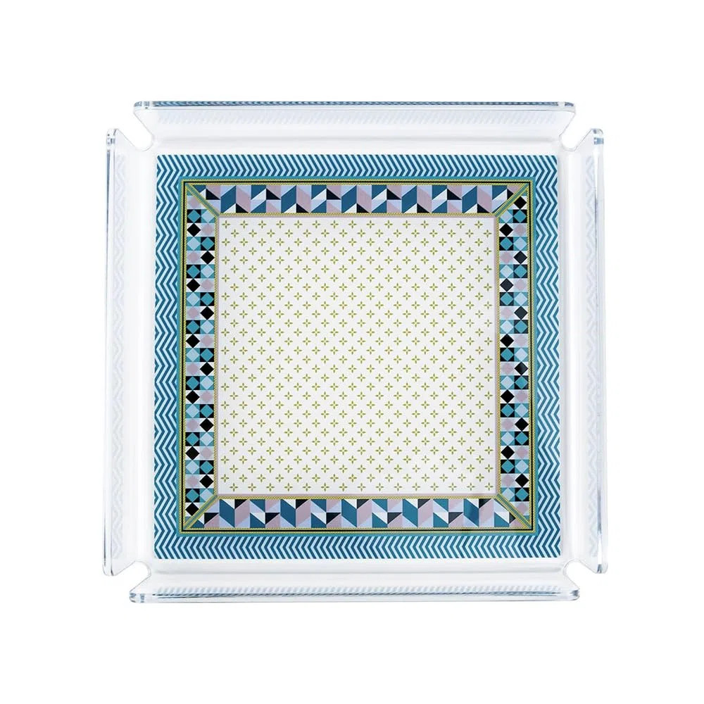 VESTA Vuotatasche Decor - Variante Modern - 17x17 cm - Cristallo acrilico - Made in Italy
