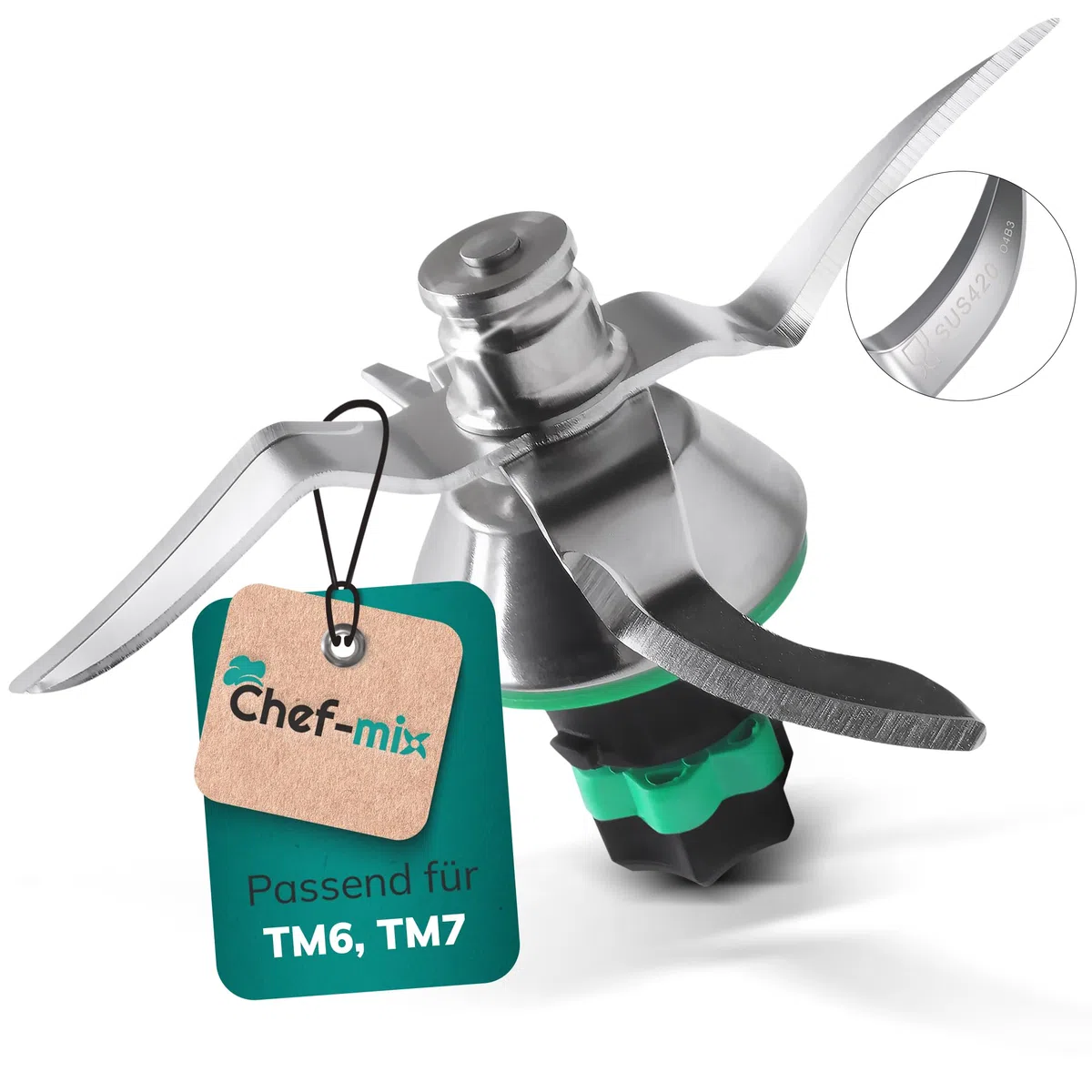 Gruppo Coltelli TM6 di Ricambio per Vorwerk Bimby Robot da Cucina Gruppo Coltelli Bimby TM6 Acciaio Inox SUS420 Lama Bimby TM6 - Gruppo Lame Bimby TM6 - Lame per Bimby TM6 / Ricambi Bimby TM6