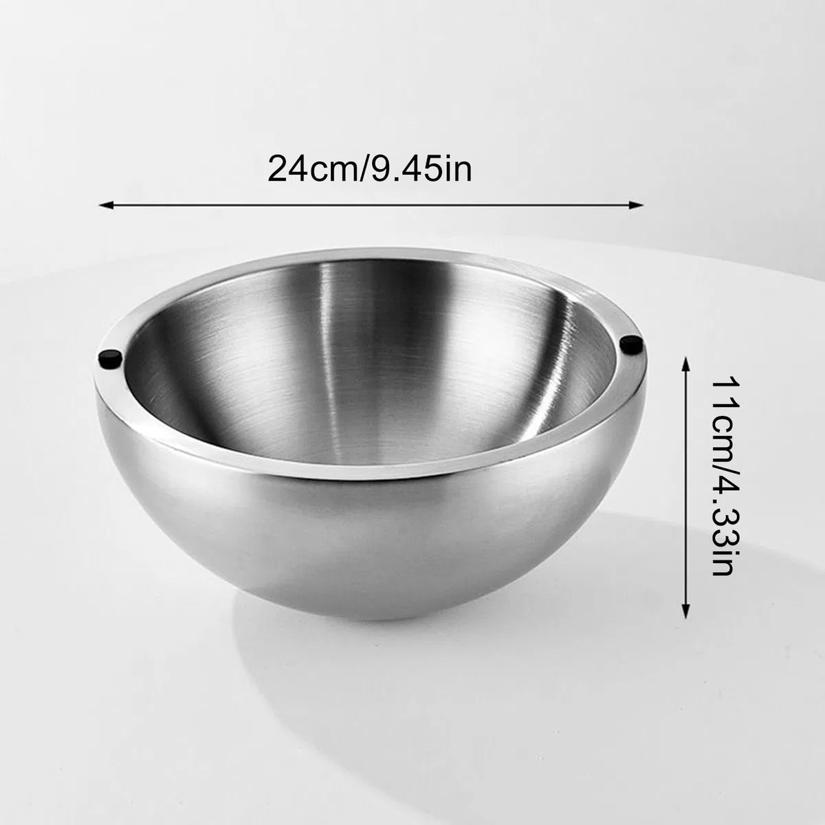 Chiller Bowl,Utensili isolanti in acciaio inox | Ciotola isolata per salse Guacamole Insalata Pesce Buffet Celebrazione Eventi
