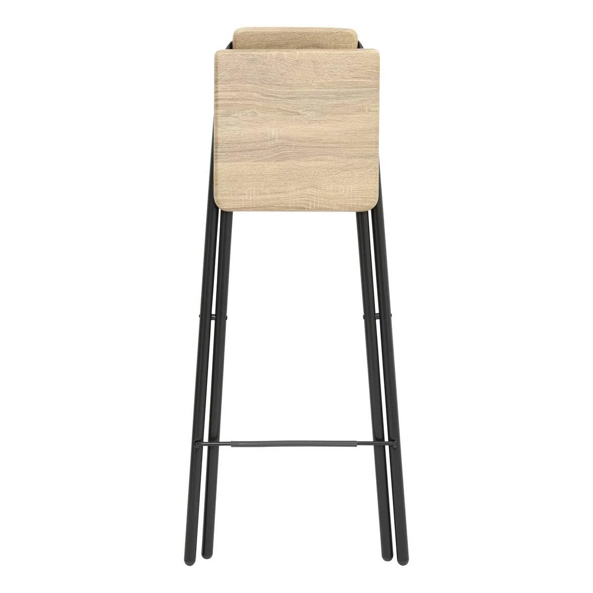 5five - sedia bar pieghevole louna effetto rovere naturale