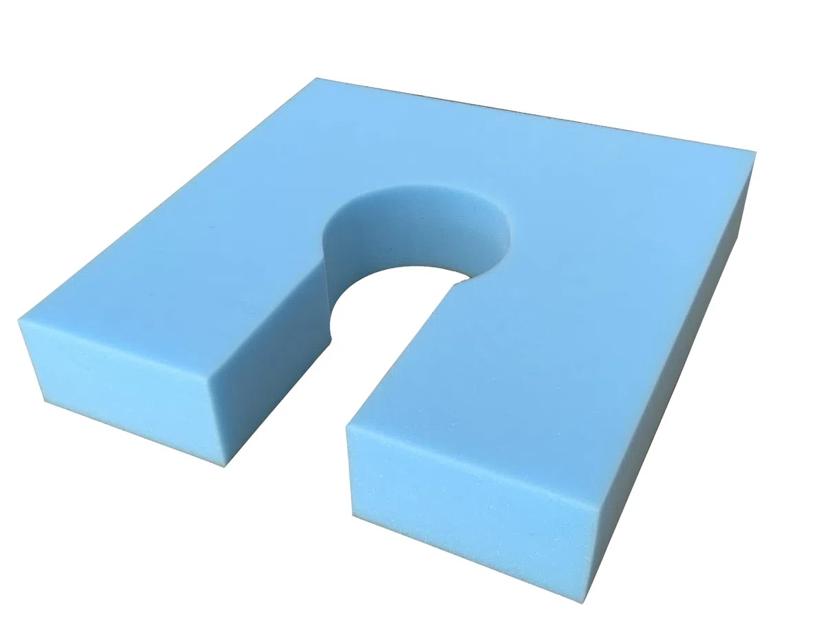 Cuscino antidecubito a ferro di cavallo, impermeabile e traspirante con schiuma anatomica HR Comfort - Cuscino per emorroidi e coccige, cuscino ortopedico