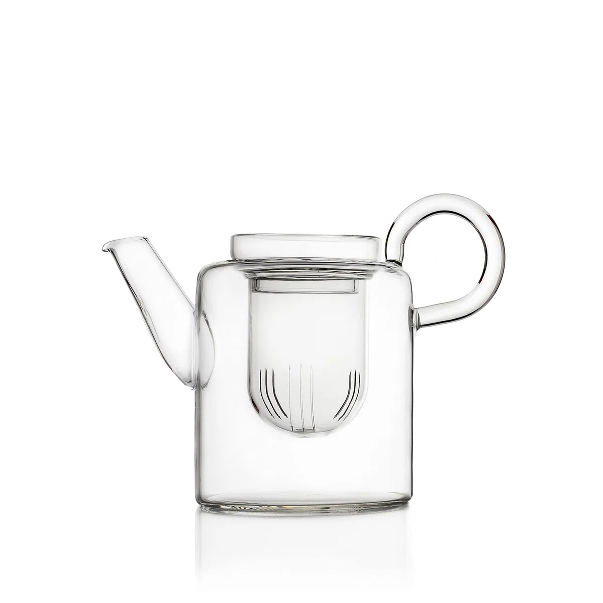 Ichendorf Milano Teiera Alta | Collezione Piuma | 70 cl | Vetro Borosilicato | Fatto a Mano