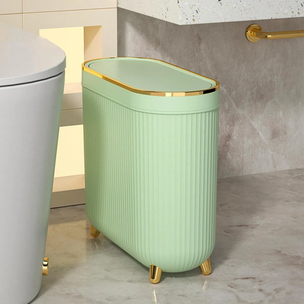 Pattumiera per il bagno, piccola pattumiera per WC, cestino per WC con coperchio, cestino per la casa, e il cestino per il bagno