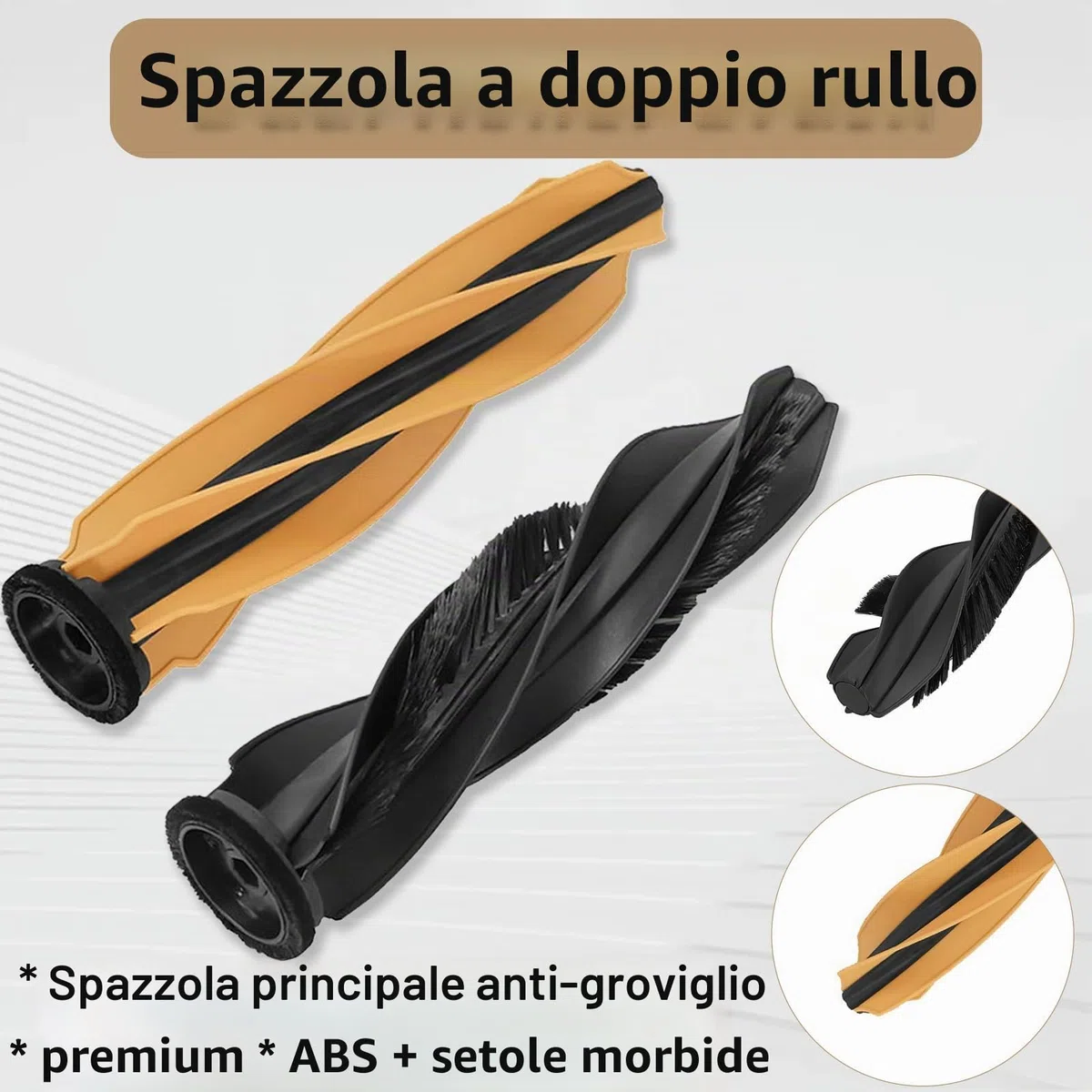 Accessori di Ricambi per Dreame X50 Ultra Complete/ L50 Pro Ultra/ X50 Master/ L40s Pro Ultra, Kit 1 Set Spazzola Principale, 4 Filtri Hepa, 4 Spazzola Laterale, 4 Sacchetti Aspirapolvere, 6 Panni Mop
