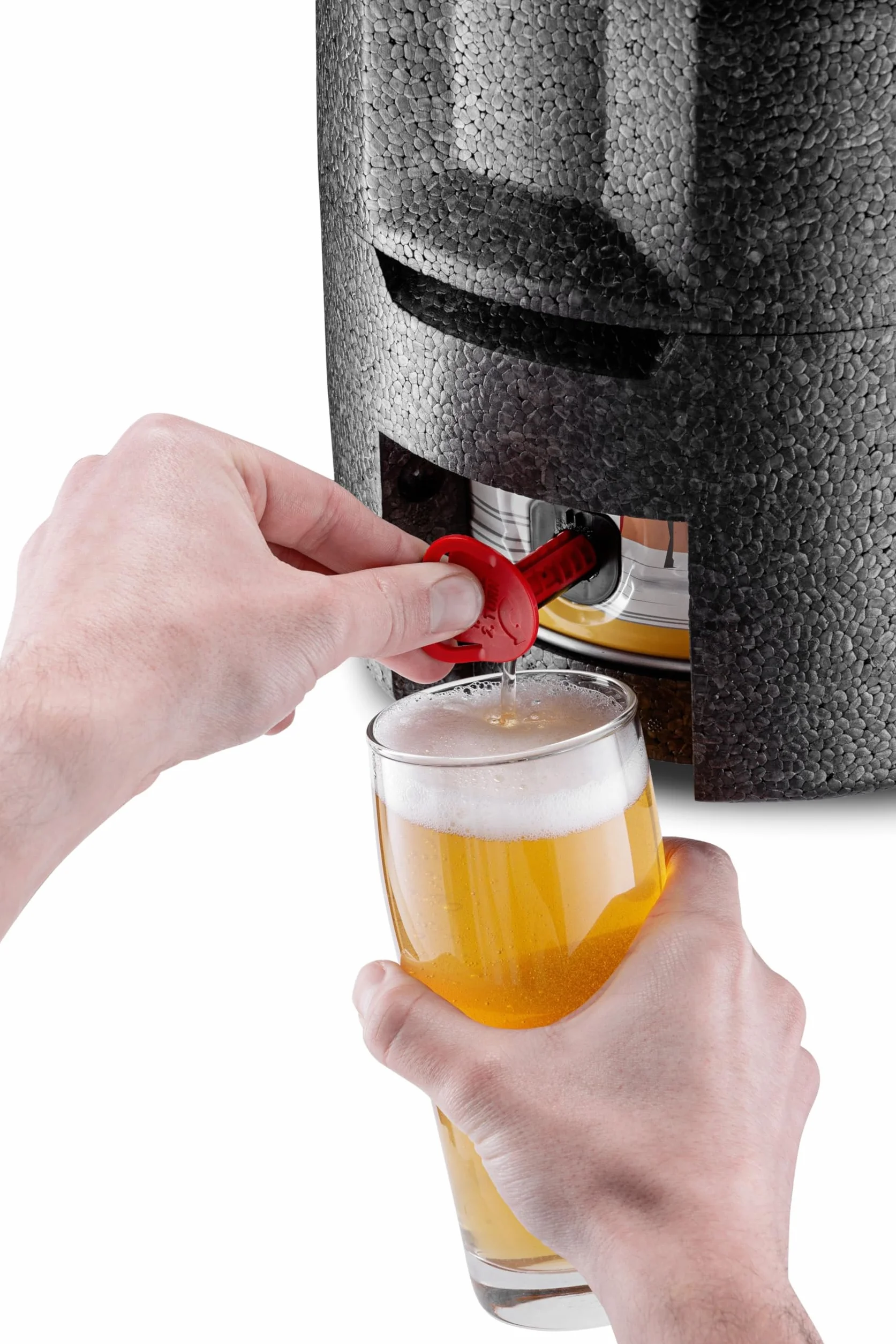 EPP-Thermobox - Boccale termico da birra, 4 pezzi, per 5 l, colore: Nero