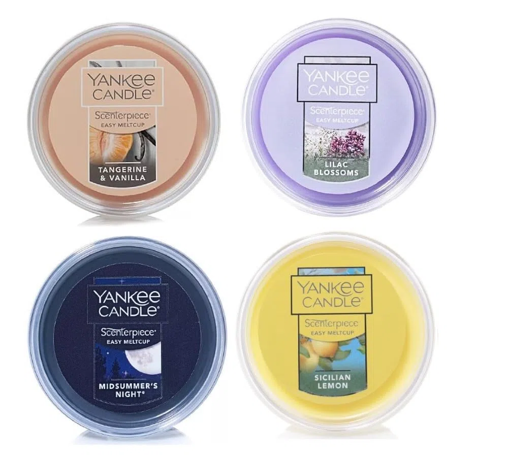 Yankee Candle Scenterpiece Easy MeltCups, set di 4 profumi assortiti, 2,2 once ciascuno