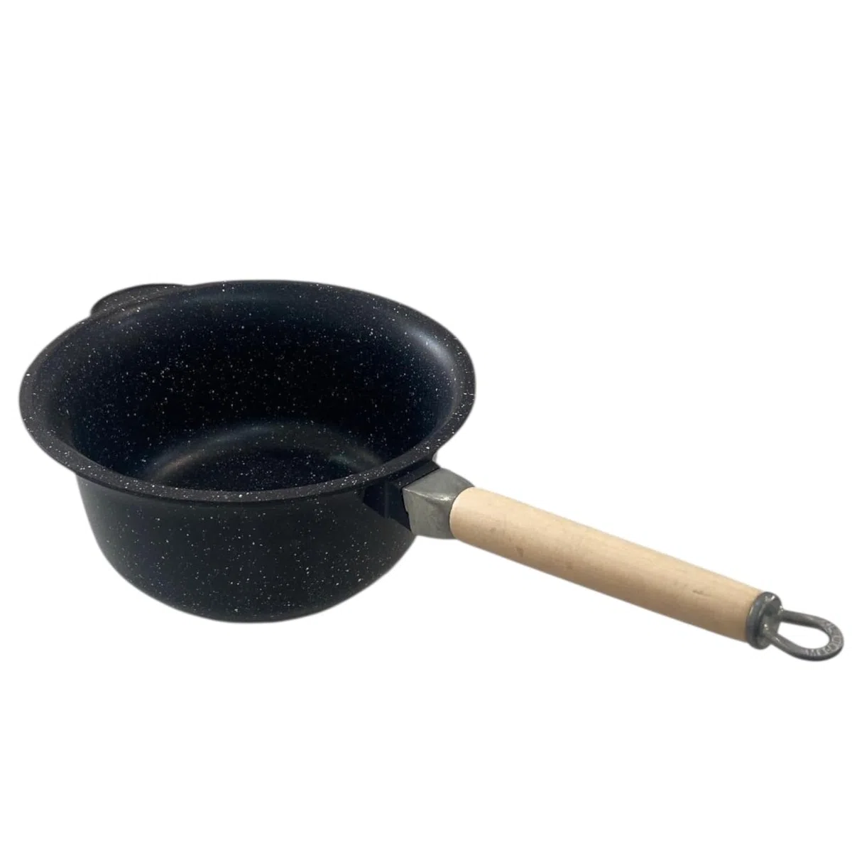 Paiolo Artigianale 24 cm – Rivestimento in Pietra Lavica, Made in Italy | Ideale per minestre, minestrone, zuppe, Pasta, Riso e cotture lente etc! No induzione