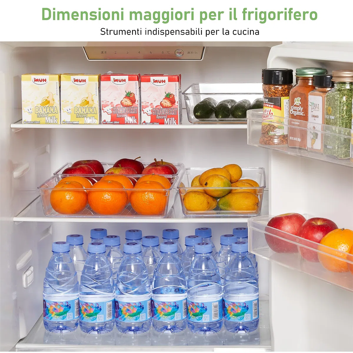 Set di 6 Organizer Cassetti Cucina Trasparente, Plastica Organizer per Cassetti Bagno Scrivania Letto Scatole Cassetto, per Contenitori Trucchi, Posate, Gioielli, Organizzatore Cassetti Portaoggetti