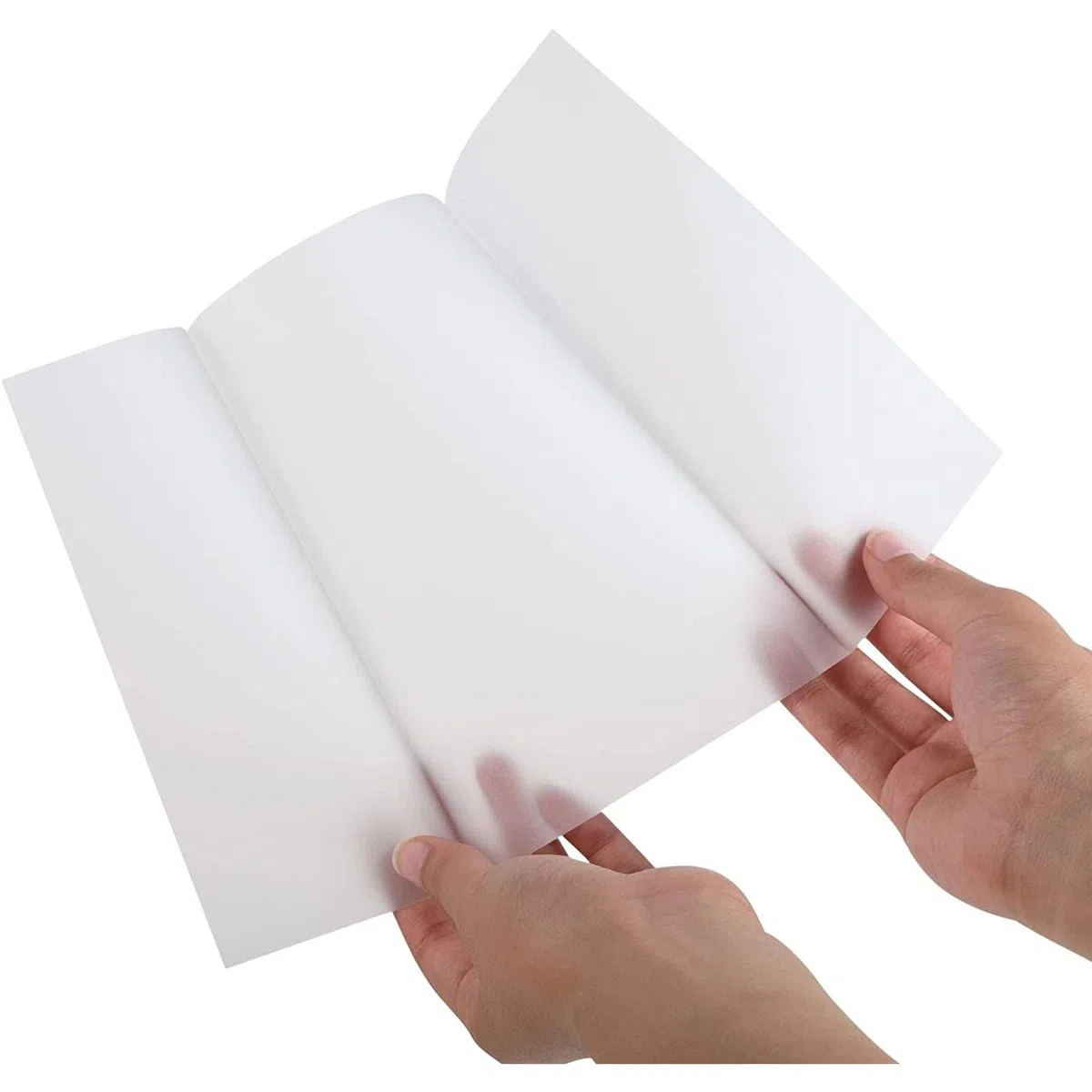 Confezione da 100 buste in pergamena per inviti da 12,7 x 17,8 cm, pre-piegate, in carta trasparente, per biglietti di nozze e scrapbooking