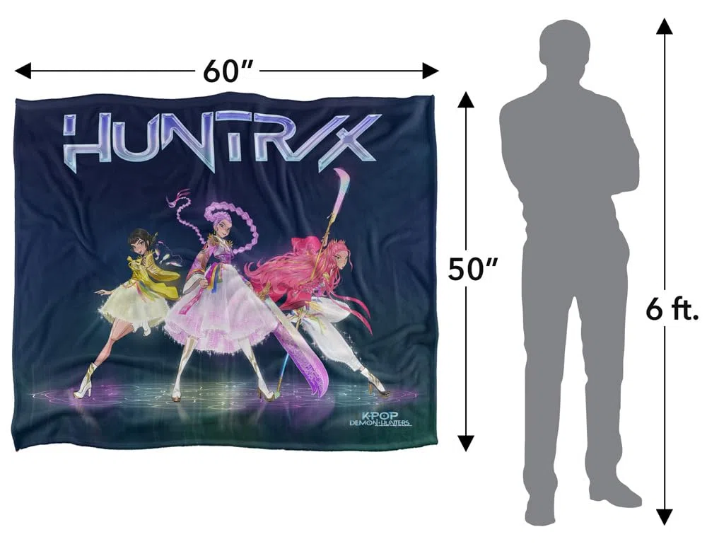 Kpop Demon Hunters Huntrix Honmoon Protectors Silky Touch Super Soft Throw Blanket 152 x 127 cm