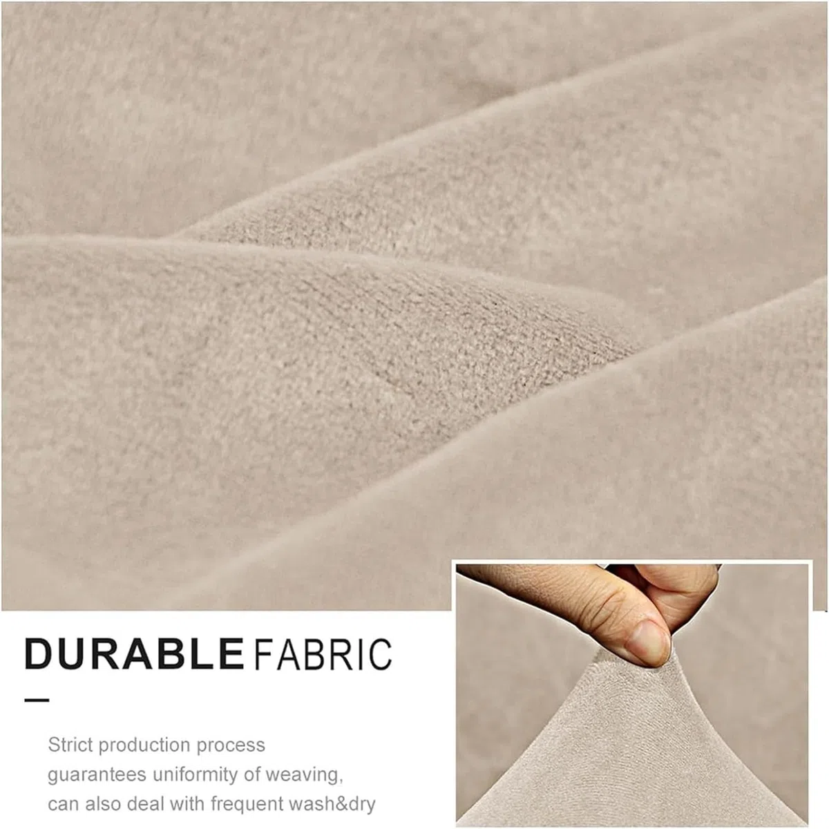 Fodera per Poltrona Girevole in Guscio d'uovo, Moderna Copertura Protettiva per Poltrona Lounge con Schienale Medio Curvo, Copertura Sedia Ufficio/Cucina con Braccioli (Beige)