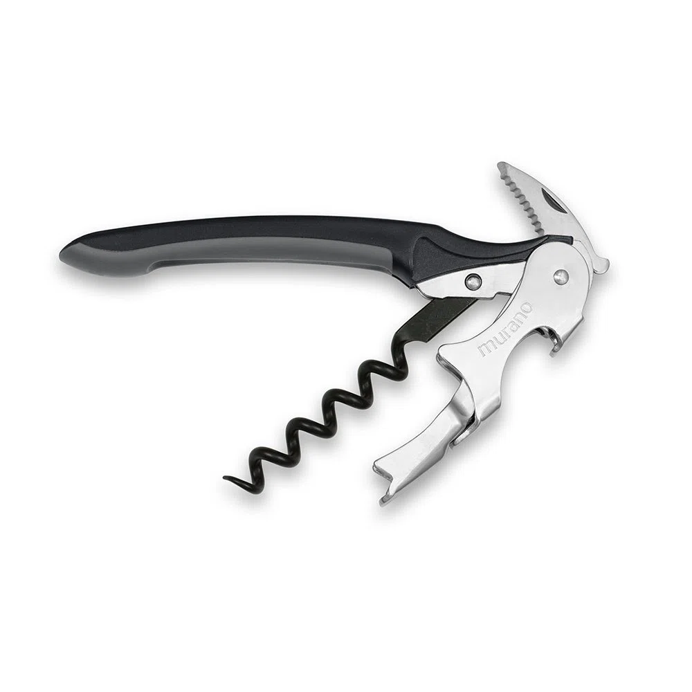 Epic Products Cavatappi in Murano, 20,5 cm, nero/grigio