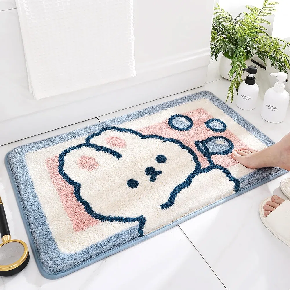 Molesun Simpatico tappetino da bagno, tappetini da bagno extra morbidi e assorbenti, lavabili in lavatrice a secco, tappetino antiscivolo per vasca, doccia e bagno, 50x80cm