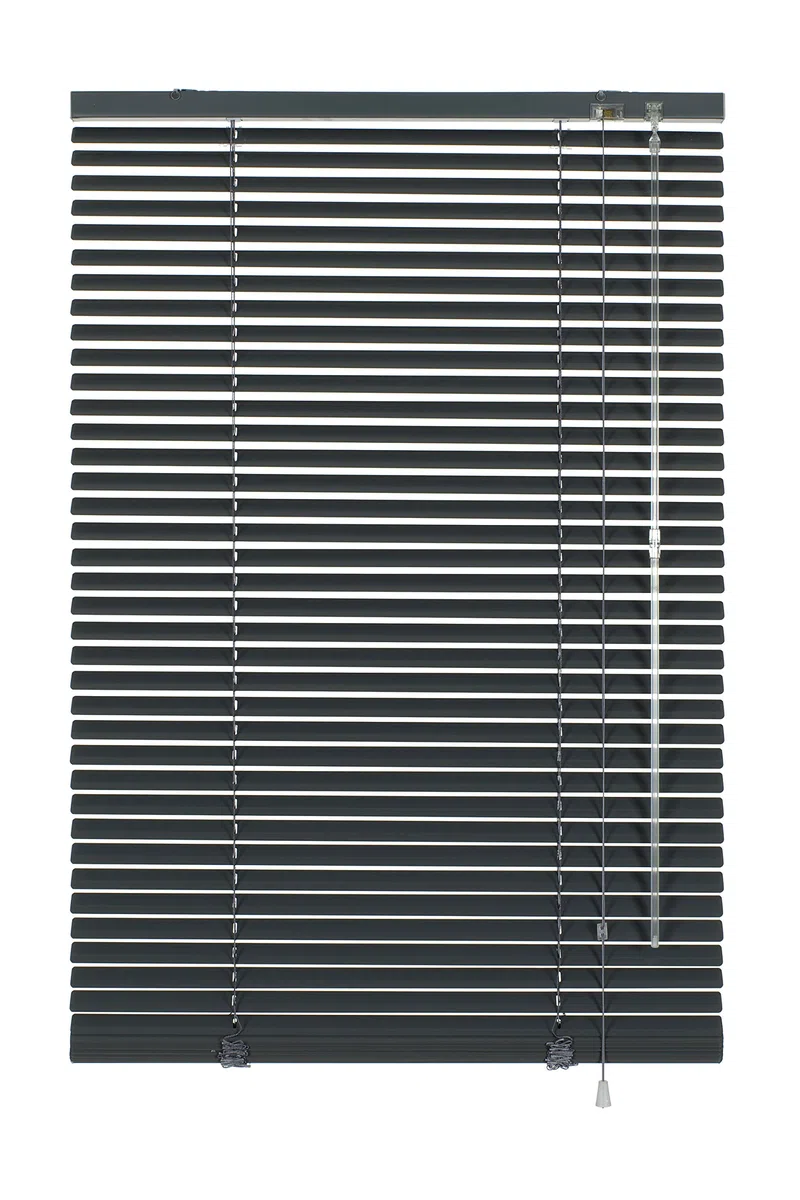Deco Company, 23-3111 Veneziana in Alluminio con Fissaggio a Morsetto, per Privacy, Protezione da Luce e Sole, Kit di Montaggio Incluso, Oscurante in Alluminio, Ardesia, 95 x 130 cm (LxA)
