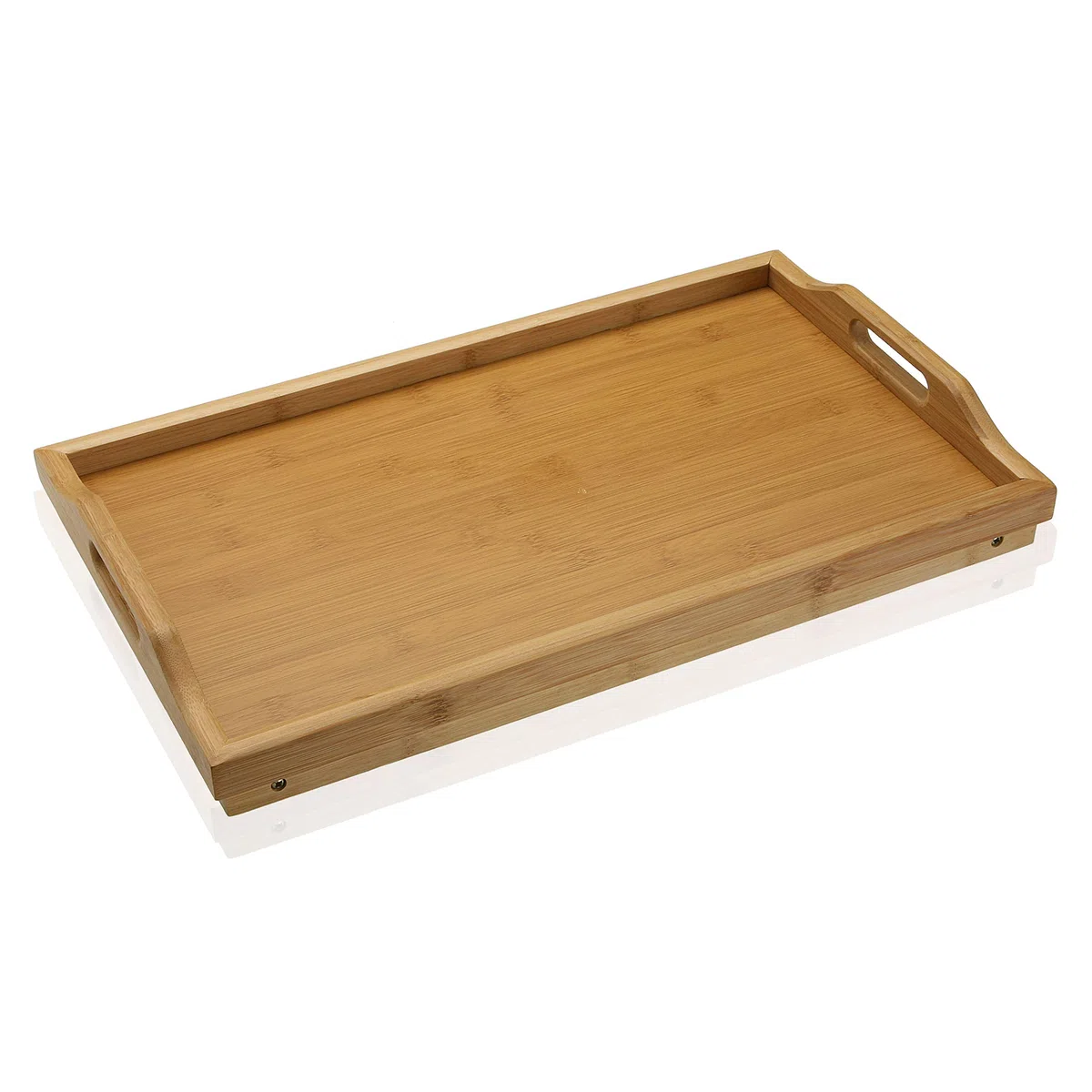 VERSA 19910146 - Vassoio da Letto con Manici in bambù e Gambe in Legno, 23 x 30 x 50 cm