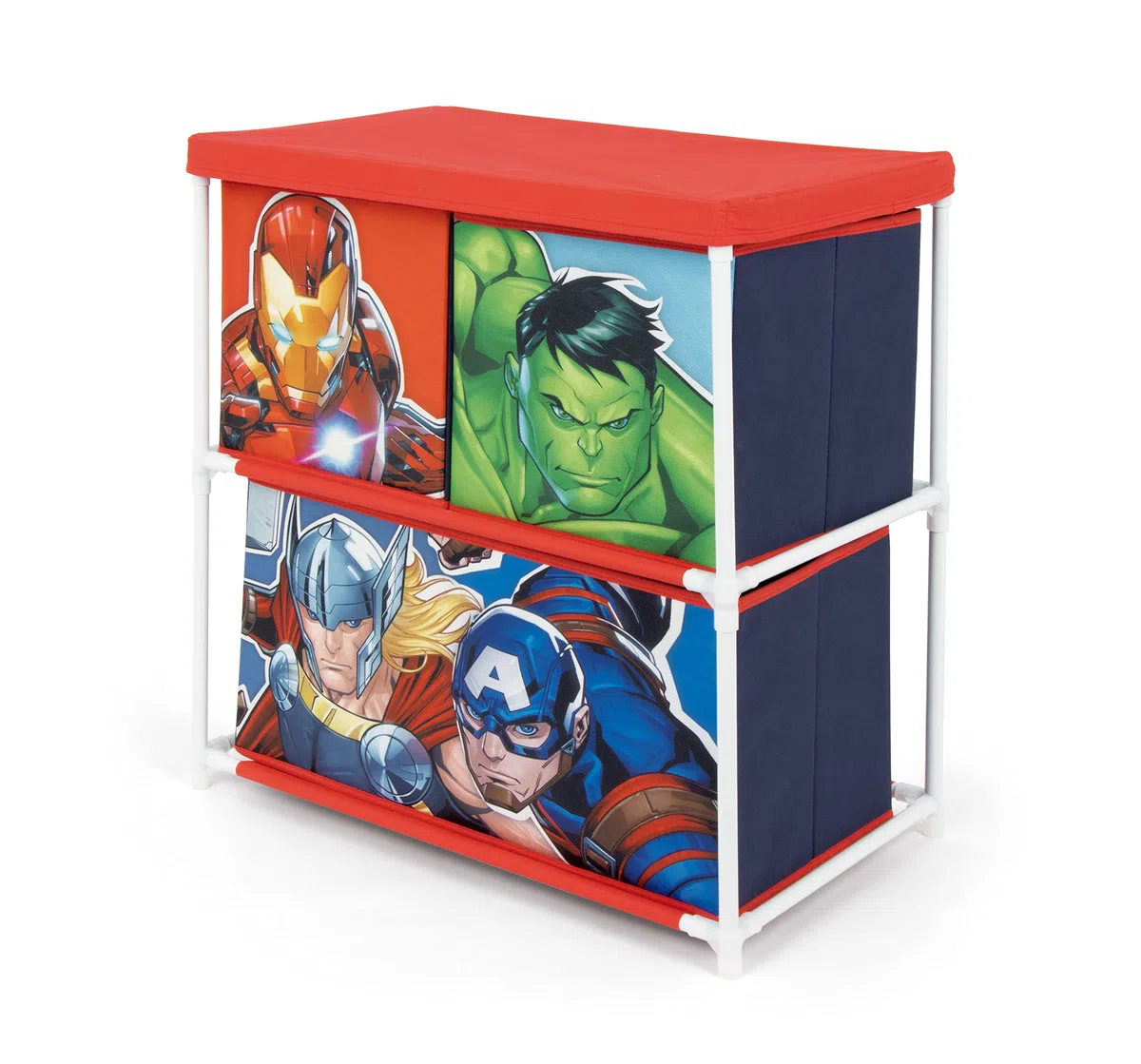 Scaffale portagiochi in metallo Avengers Marvel