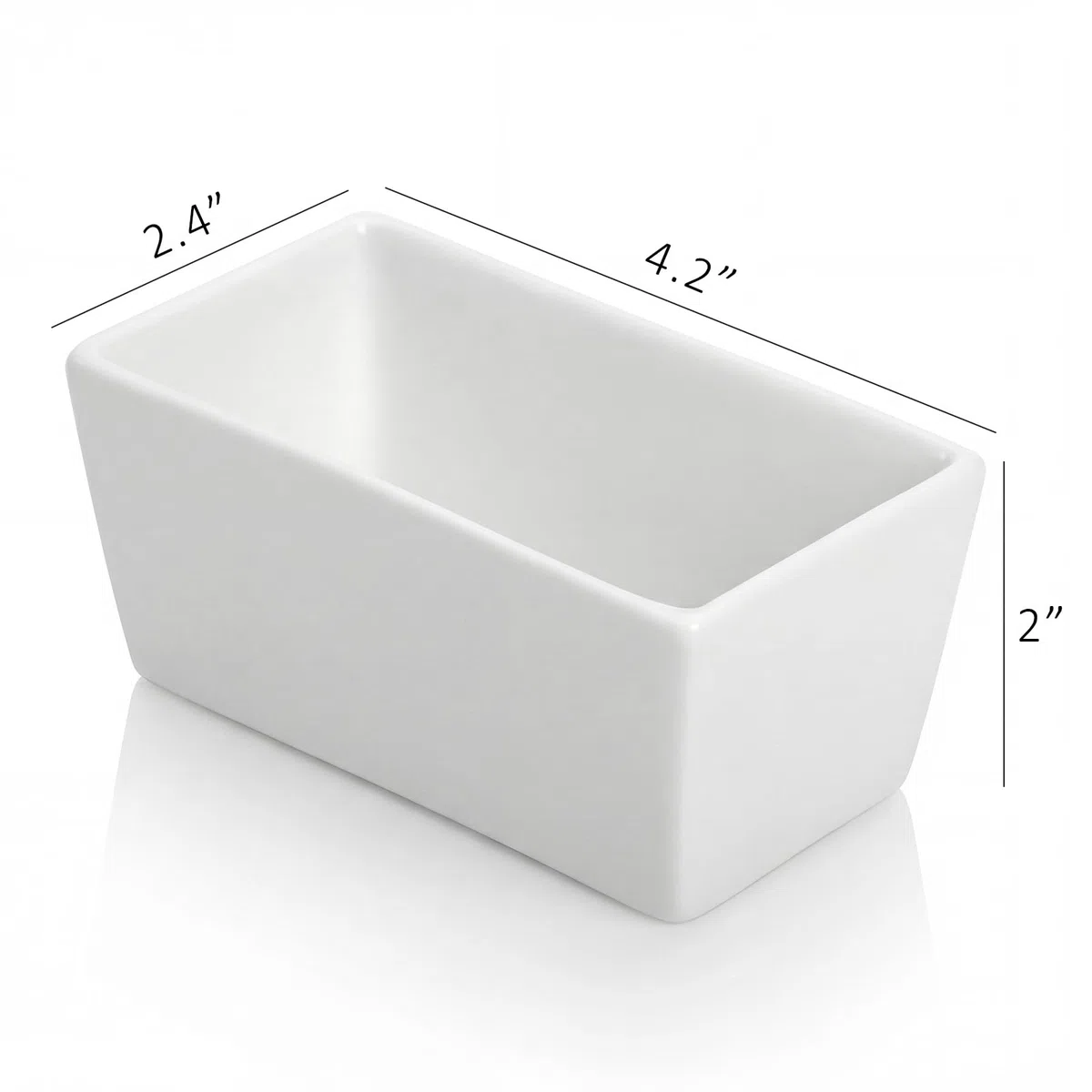 Elsjoy Set di 6 porta bustine di zucchero in ceramica, 141,7 g, in porcellana, per zucchero, bustine da tè, dispenser per cucina, bar, ristorante