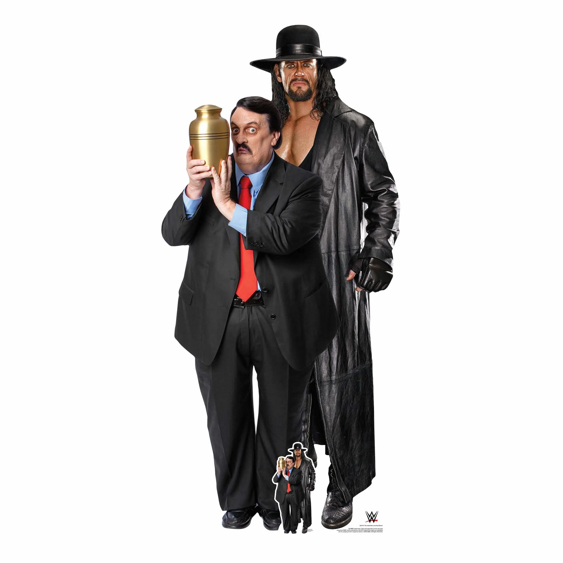 SC4161 Sagoma in cartone a grandezza naturale The Undertaker e Paul Bearer WWE con mini